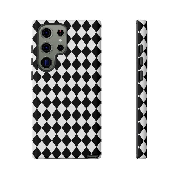 White and Black Dimond Tough phone Case Cover | iPhone | Google | Samsung - Image 28