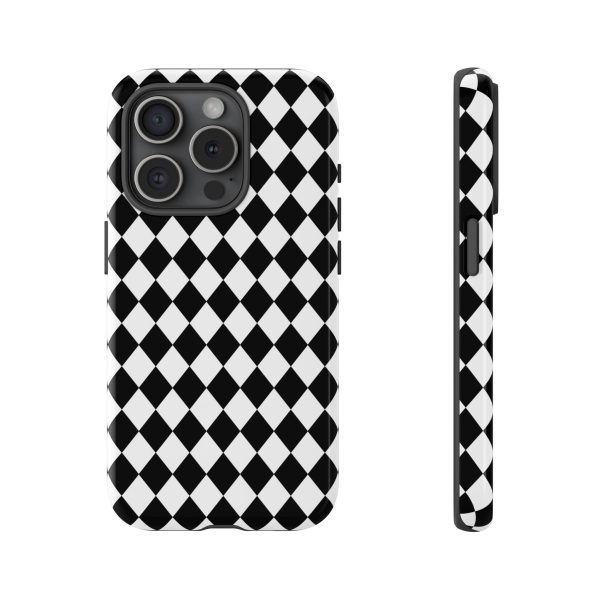 White and Black Dimond Tough phone Case Cover | iPhone | Google | Samsung - Image 33