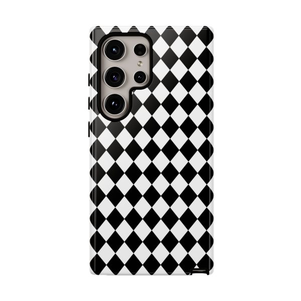 White and Black Dimond Tough phone Case Cover | iPhone | Google | Samsung - Image 37