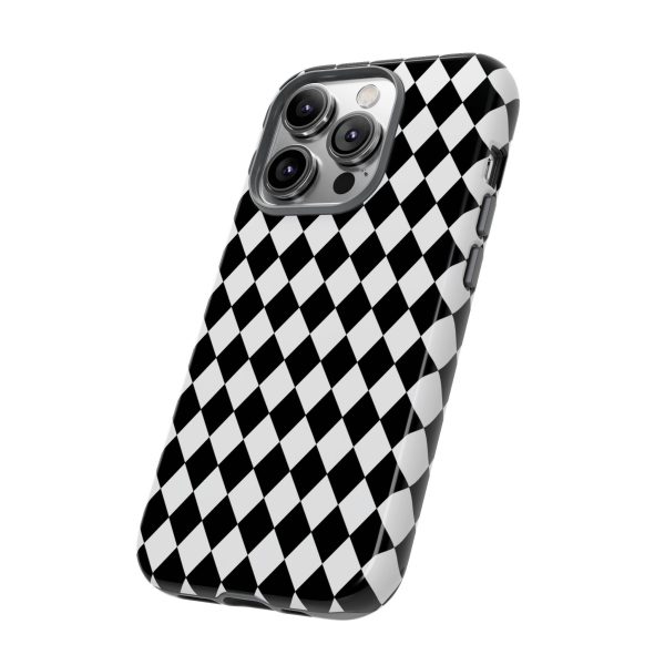 White and Black Dimond Tough phone Case Cover | iPhone | Google | Samsung - Image 45