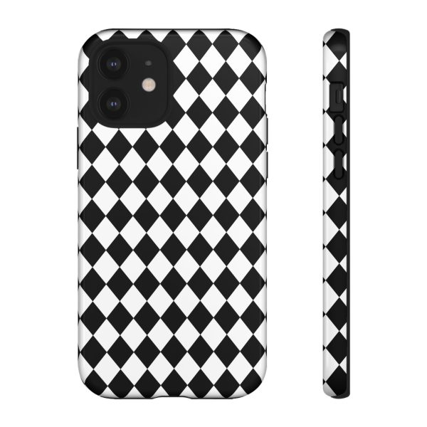 White and Black Dimond Tough phone Case Cover | iPhone | Google | Samsung - Image 5