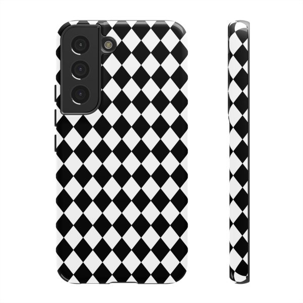 White and Black Dimond Tough phone Case Cover | iPhone | Google | Samsung - Image 19