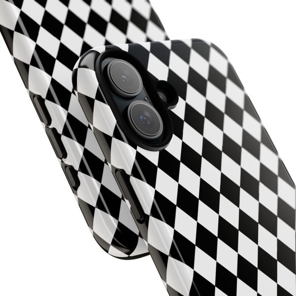 White and Black Dimond Tough phone Case Cover | iPhone | Google | Samsung - Image 61