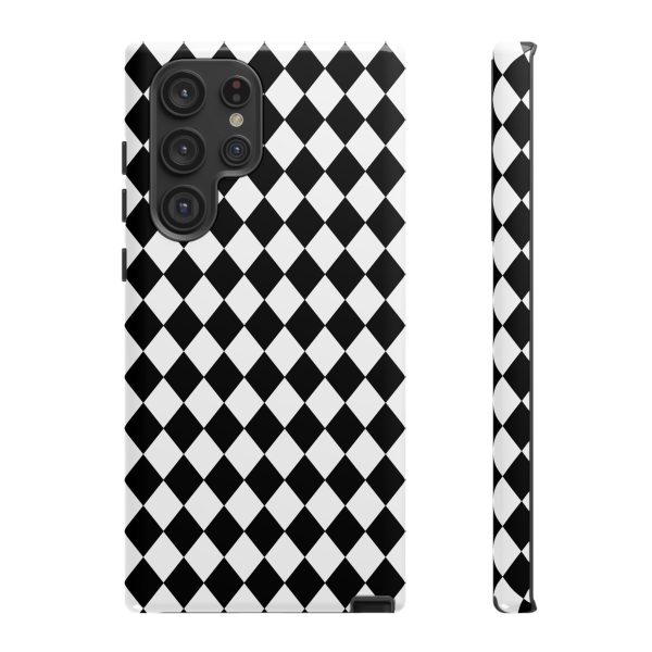 White and Black Dimond Tough phone Case Cover | iPhone | Google | Samsung - Image 21