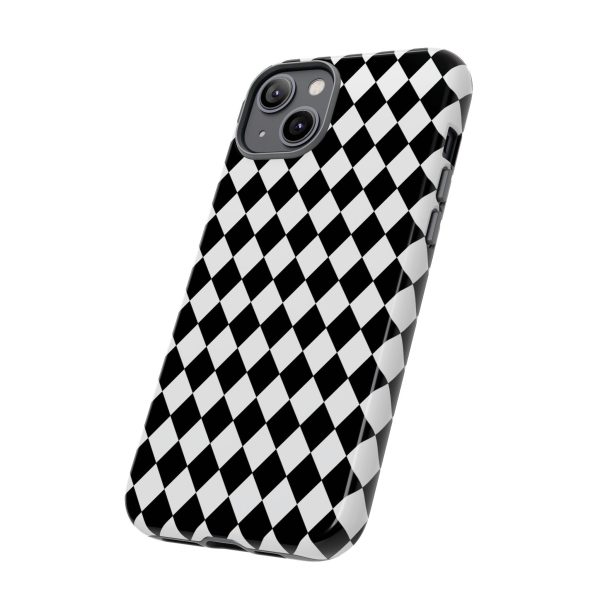 White and Black Dimond Tough phone Case Cover | iPhone | Google | Samsung - Image 46