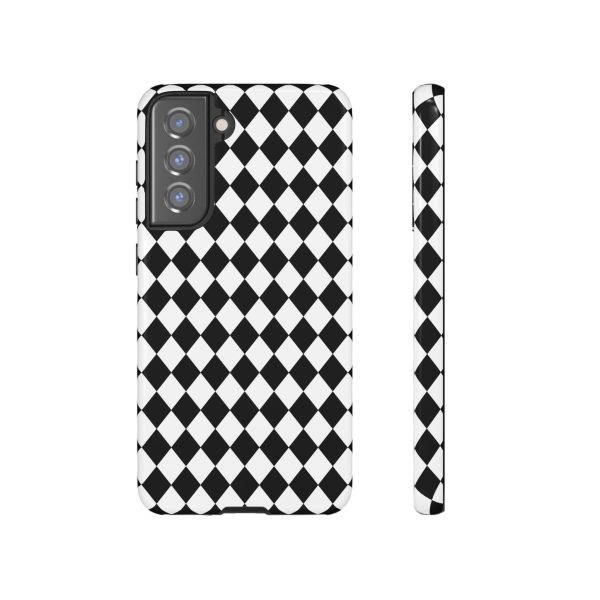 White and Black Dimond Tough phone Case Cover | iPhone | Google | Samsung - Image 18