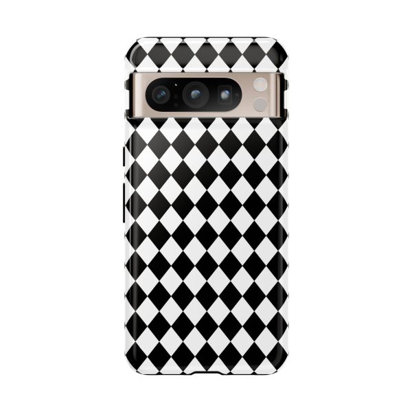 White and Black Dimond Tough phone Case Cover | iPhone | Google | Samsung - Image 38