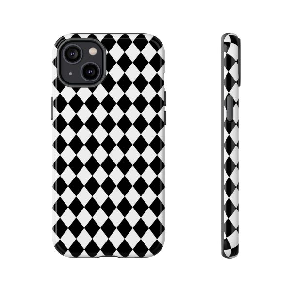 White and Black Dimond Tough phone Case Cover | iPhone | Google | Samsung - Image 24