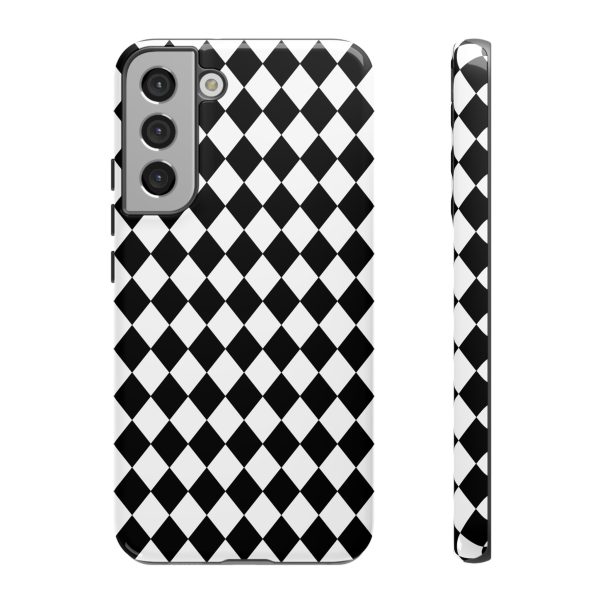 White and Black Dimond Tough phone Case Cover | iPhone | Google | Samsung - Image 20