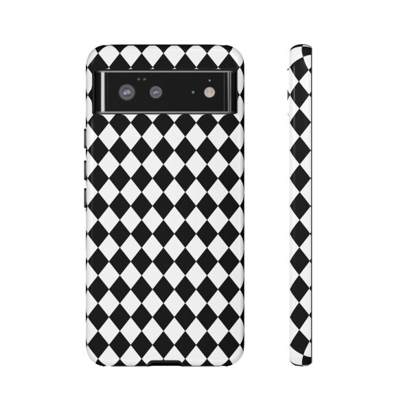 White and Black Dimond Tough phone Case Cover | iPhone | Google | Samsung - Image 16