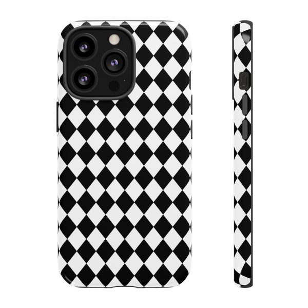 White and Black Dimond Tough phone Case Cover | iPhone | Google | Samsung - Image 10