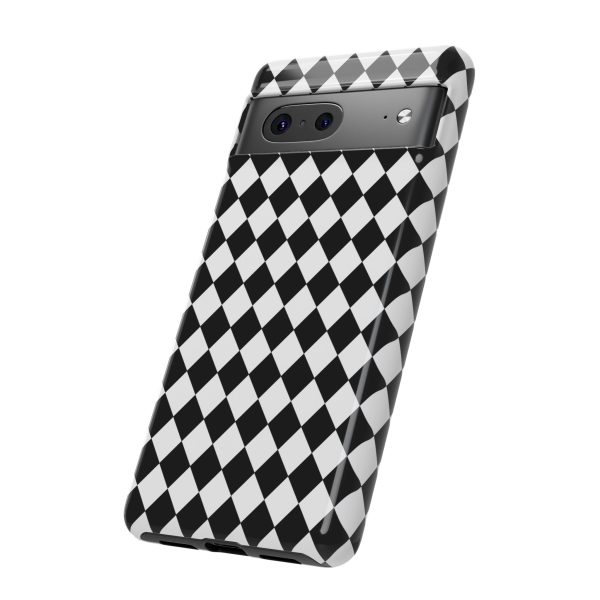 White and Black Dimond Tough phone Case Cover | iPhone | Google | Samsung - Image 51