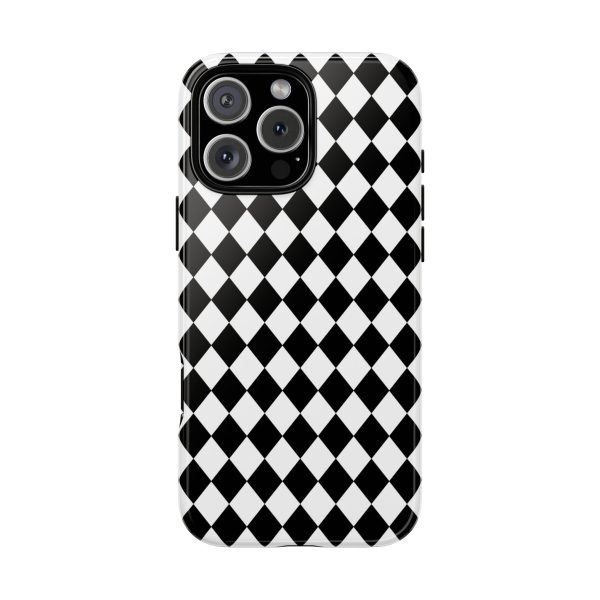 White and Black Dimond Tough phone Case Cover | iPhone | Google | Samsung - Image 43