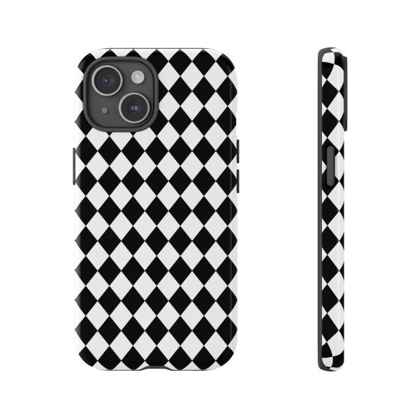 White and Black Dimond Tough phone Case Cover | iPhone | Google | Samsung - Image 31