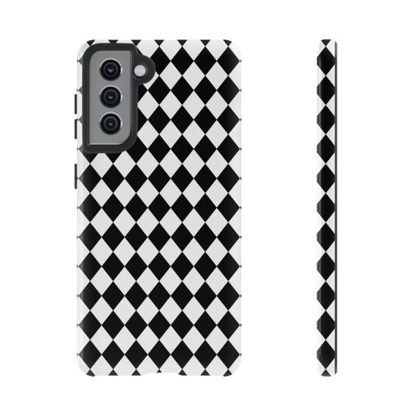 White and Black Dimond Tough phone Case Cover | iPhone | Google | Samsung - Image 12