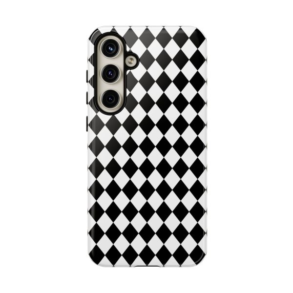 White and Black Dimond Tough phone Case Cover | iPhone | Google | Samsung - Image 36