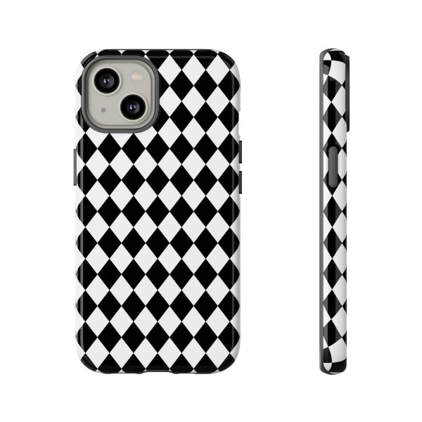 White and Black Dimond Tough phone Case Cover | iPhone | Google | Samsung - Image 22