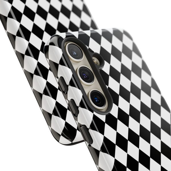 White and Black Dimond Tough phone Case Cover | iPhone | Google | Samsung - Image 53