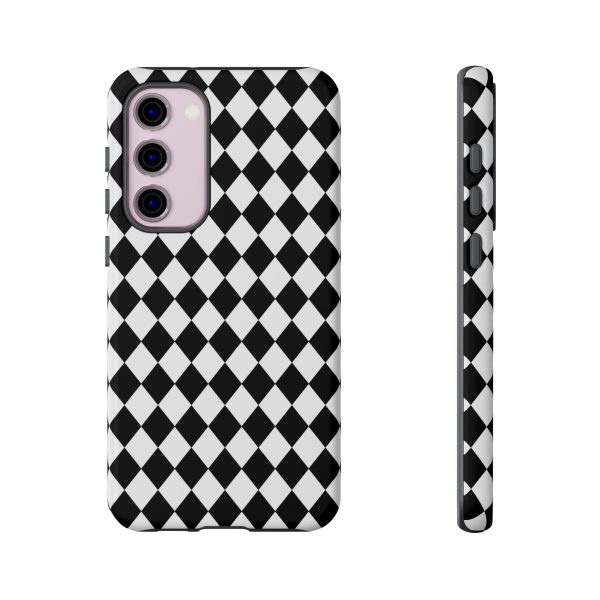 White and Black Dimond Tough phone Case Cover | iPhone | Google | Samsung - Image 27