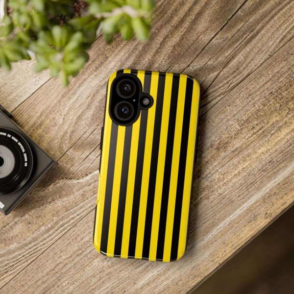 Yellow & Black Stripe Tough Case Phone Case for iPhone, Samsung, Google Mobile phones - Image 21