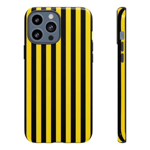 Yellow & Black Stripe Tough Case Phone Case for iPhone, Samsung, Google Mobile phones - Image 8