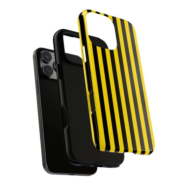 Yellow & Black Stripe Tough Case Phone Case for iPhone, Samsung, Google Mobile phones - Image 38