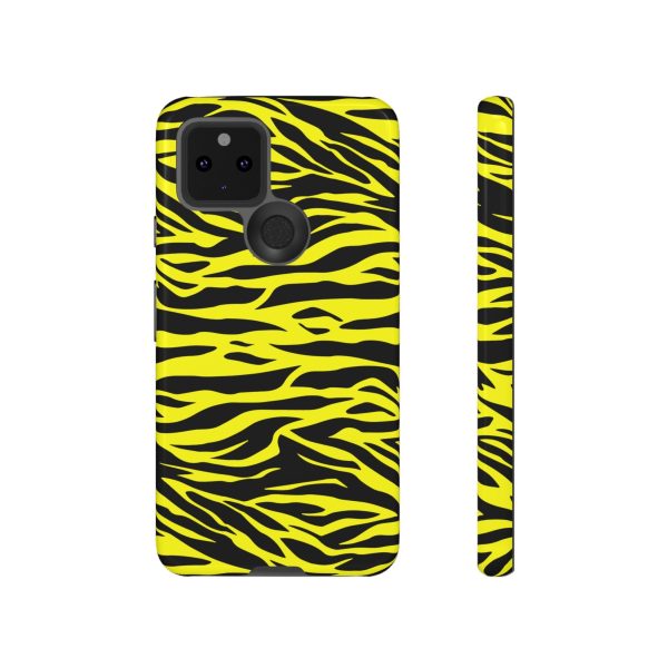 Yellow Cute Wild Tiger Print Pattern Tough Phone Case - Image 15