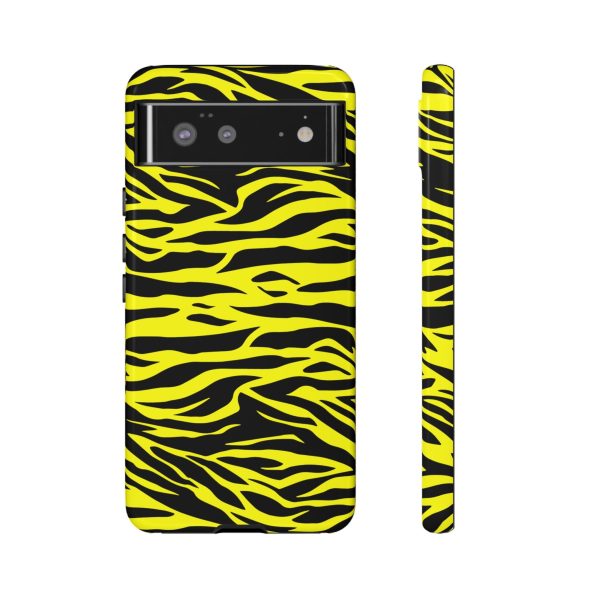 Yellow Cute Wild Tiger Print Pattern Tough Phone Case - Image 16