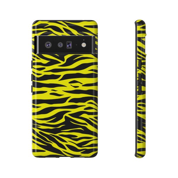 Yellow Cute Wild Tiger Print Pattern Tough Phone Case - Image 30