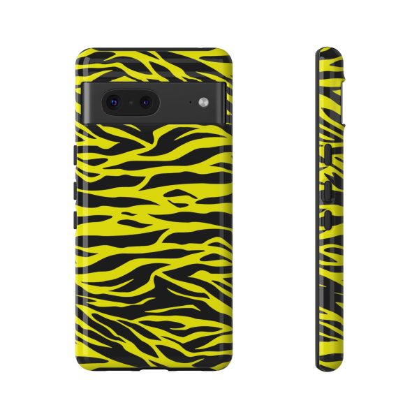 Yellow Cute Wild Tiger Print Pattern Tough Phone Case - Image 29