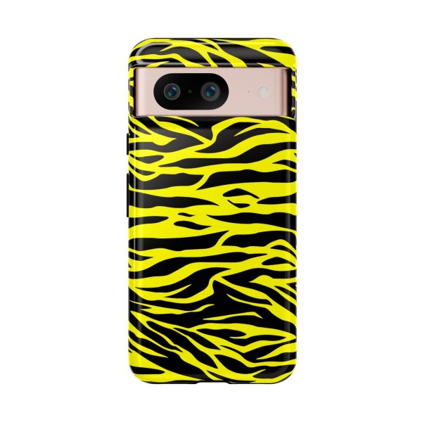 Yellow Cute Wild Tiger Print Pattern Tough Phone Case - Image 39