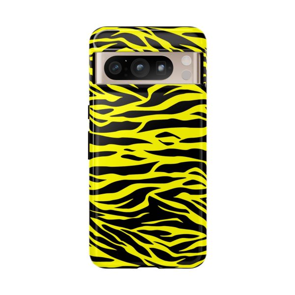 Yellow Cute Wild Tiger Print Pattern Tough Phone Case - Image 38