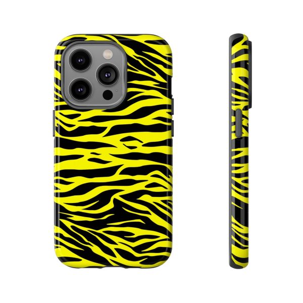 Yellow Cute Wild Tiger Print Pattern Tough Phone Case - Image 23