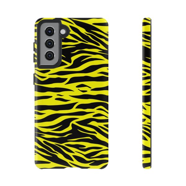 Yellow Cute Wild Tiger Print Pattern Tough Phone Case - Image 12