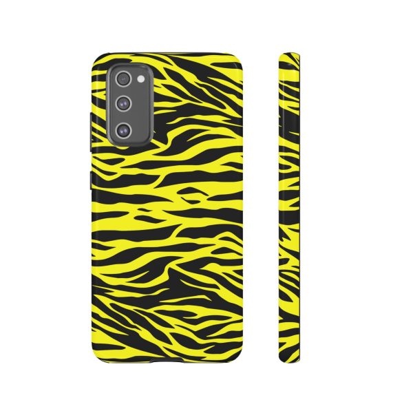 Yellow Cute Wild Tiger Print Pattern Tough Phone Case - Image 17