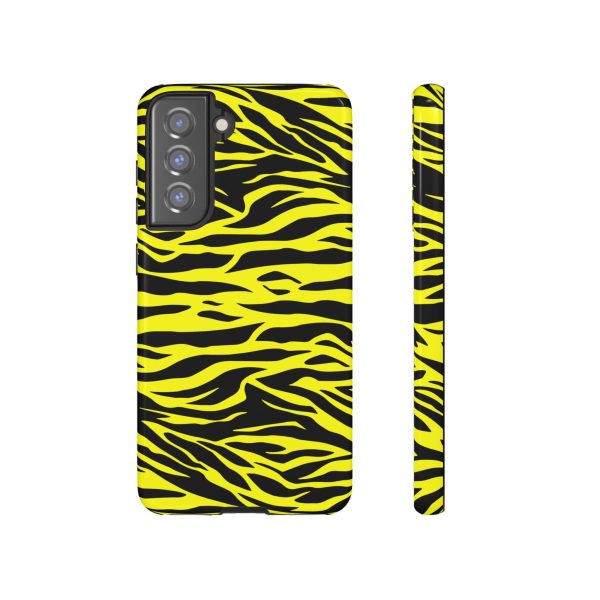 Yellow Cute Wild Tiger Print Pattern Tough Phone Case - Image 18