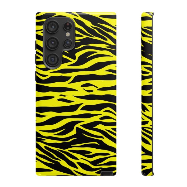 Yellow Cute Wild Tiger Print Pattern Tough Phone Case - Image 21