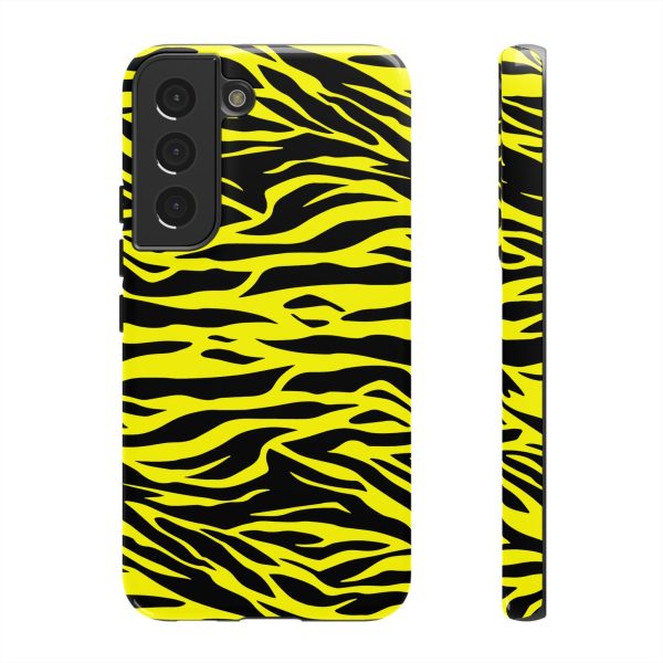 Yellow Cute Wild Tiger Print Pattern Tough Phone Case - Image 19