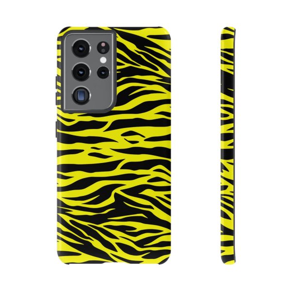 Yellow Cute Wild Tiger Print Pattern Tough Phone Case - Image 14